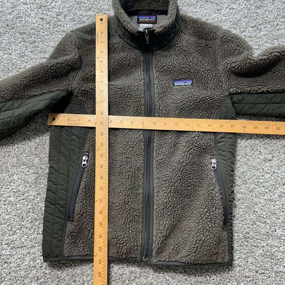 Patagonia Women's Small Synchilla Fleece Jacket Olive Green - Picture 8 of 9